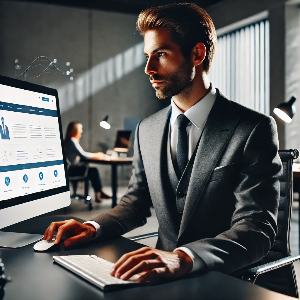 Empresário com Site